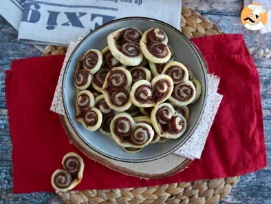 Corazones de hojaldre con Nutella para San Valentin, foto 1