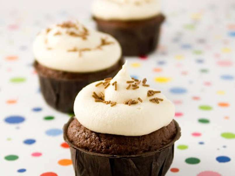 Cupcakes veganos de chocolate - foto 4