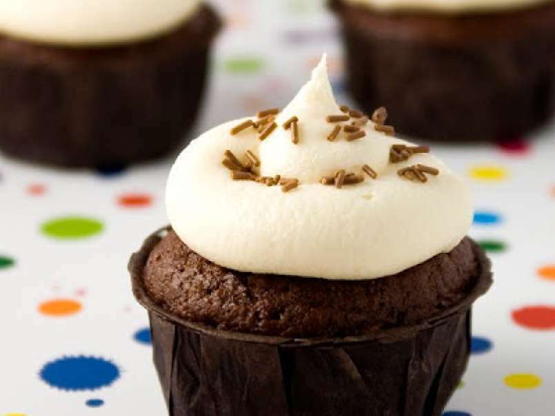 Cupcakes veganos de chocolate - foto 5