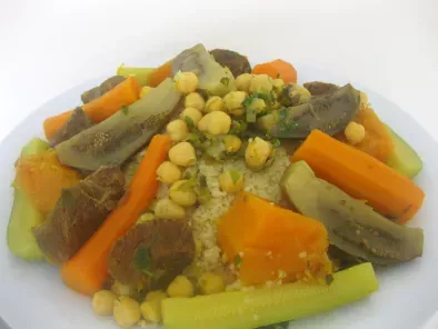 Cuscus con ternera y vegetales