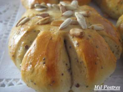 Día mundial del pan: Margaritas de pan de semillas y pipas de girasol