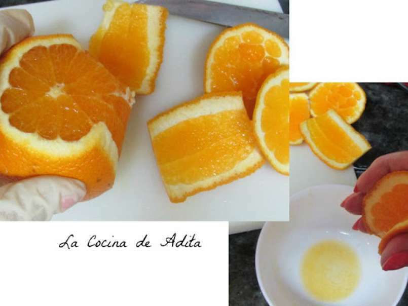 Ensalada con naranjas, bacalao y huevos cuadrados - foto 5
