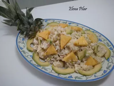 Ensalada de Pollo con Piña y Manzana