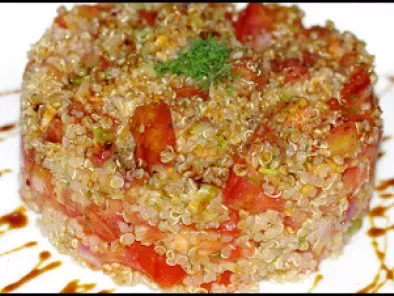 Ensalada de quinoa, cebolleta, tomate y eneldo - foto 6