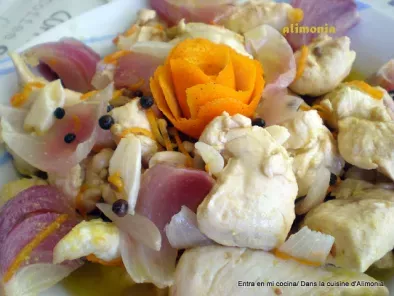Escabeche de pollo a la naranja / Escabeche de poulet a l'orange. - foto 4