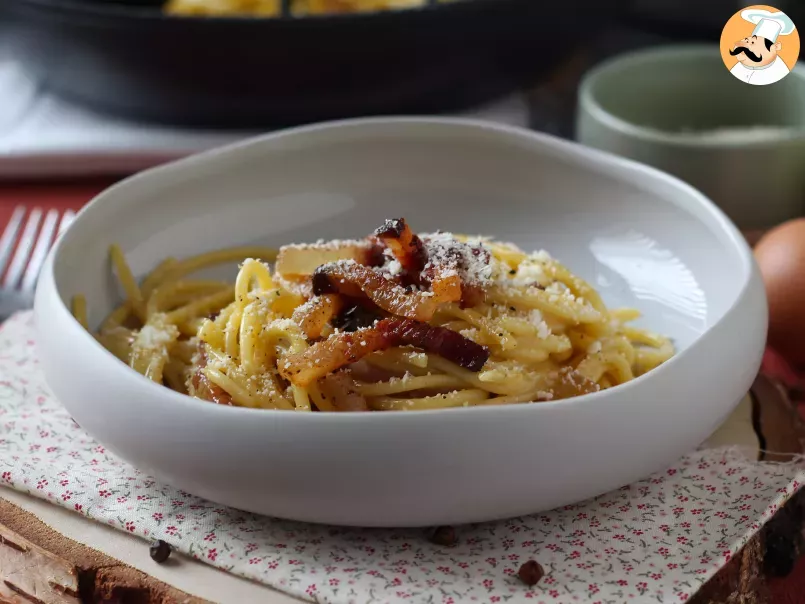 Espaguetis a la carbonara, la receta tradicional italiana - foto 2