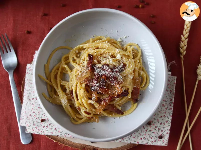 Espaguetis a la carbonara, la receta tradicional italiana - foto 6
