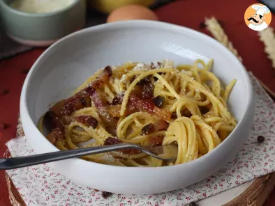 Espaguetis a la carbonara, la receta tradicional italiana - foto 4