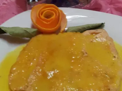 Filetes de pollo en salsa de naranjas