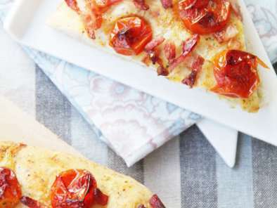 Focaccia de tomates cherry y bacon - foto 3