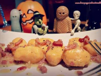 Gnocchi de batata y almendra con jamón y salvia - foto 2