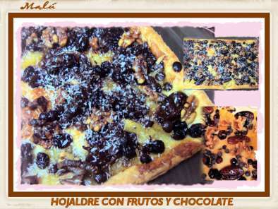 HOJALDRE CON FRUTOS Y CHOCOLATE
