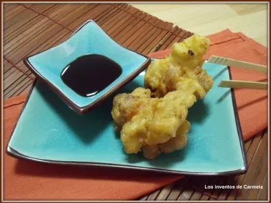 Huevos de codorniz en tempura de chorizo - foto 2