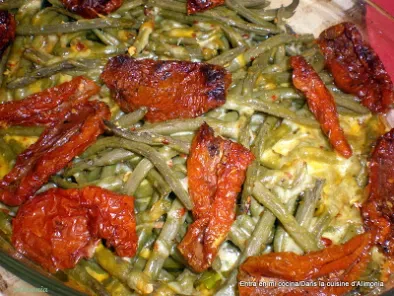 Judias verdes-Mostaza antigua al horno / Haricots vert-moutarde a l'ancienne au four