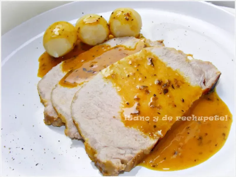 Lomo de cerdo en salsa de naranja especiada - foto 3