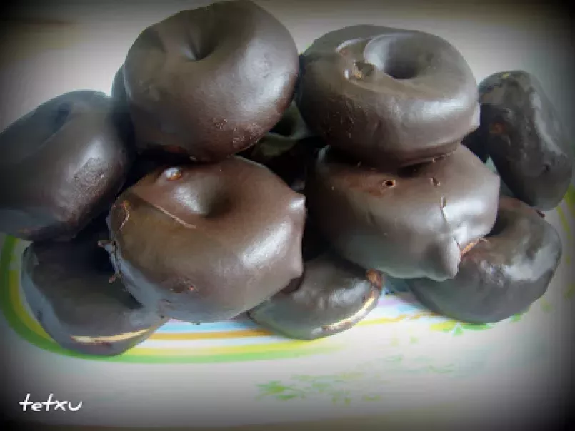 Mini-Donuts de Chocolate Rellenos de Crema - foto 7