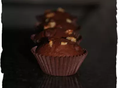 Mini magdalenas de chocolate y nueces - foto 3
