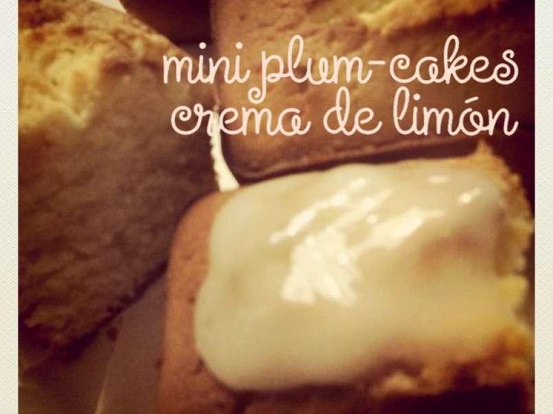 Mini Plum-Cakes con crema de limón
