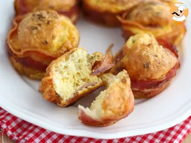 Muffins de bacon con queso express - foto 3