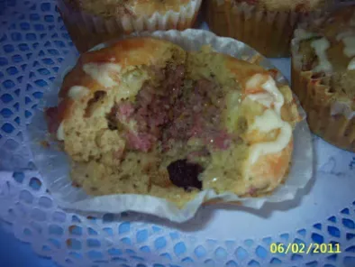 Muffins de carne, frutos secos y mozzarella - foto 3