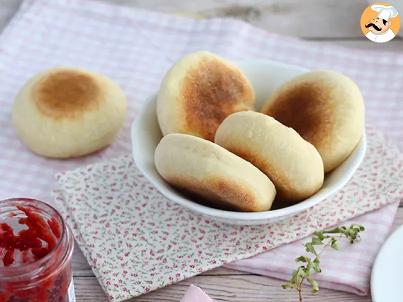Muffins inglesas, panecillos esponjosos - foto 2