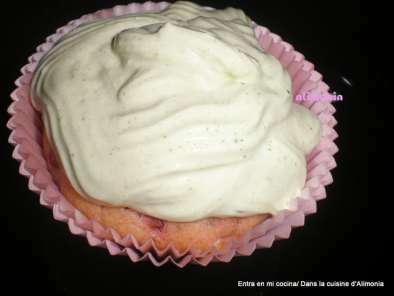 Muffins remolacha-crema de queso - muffins betteraves rouges- crème au fromage - foto 6