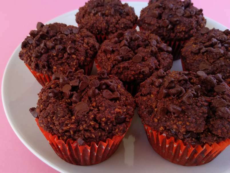 Muffins veganos de chocolate y avellanas - foto 2