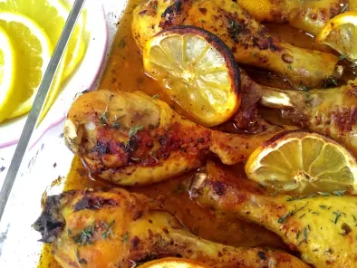 Muslos de pollo asados con limón, orégano y ajo {receta griega} - foto 2