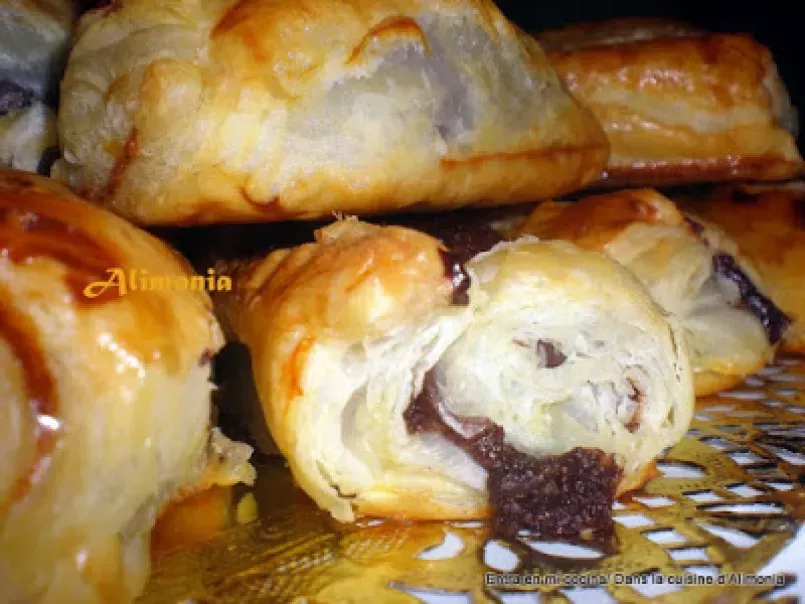 Napolitanas de ganache de chocolate negro / Petits pains a la ganache de chocolat noir - foto 3