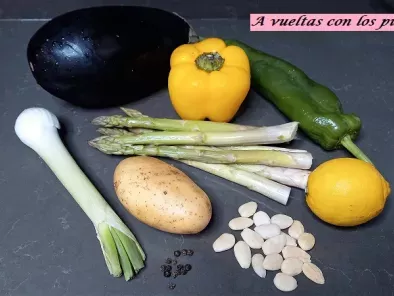Parrillada de verduras con gremolata de almendras - foto 2
