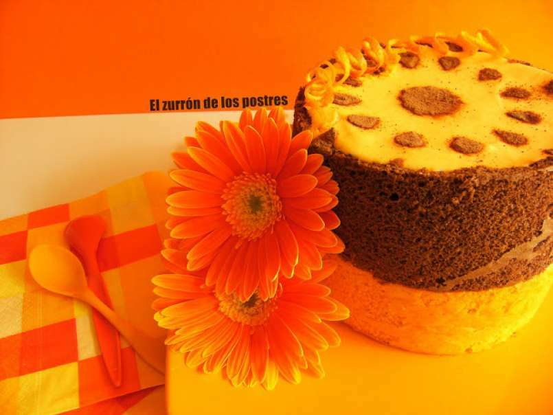 Pastel Cremoso de Naranja y Chocolate - foto 2