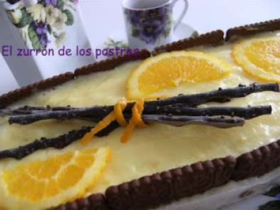 Pastel de Cuajada a la Naranja y Chocolate - foto 2
