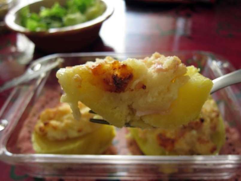 Patatas gratinadas con jamón dulce y queso emmental. - foto 10