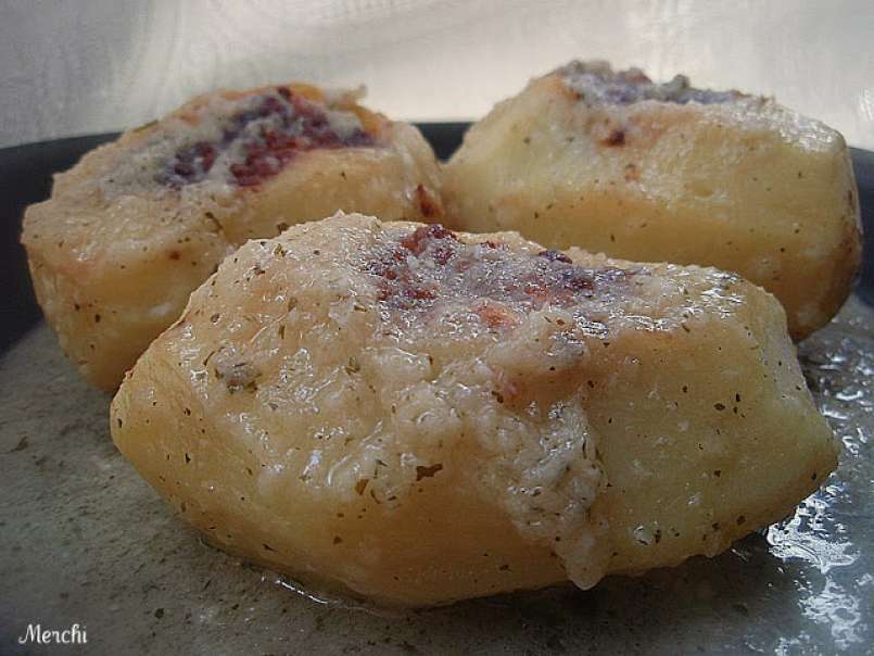 Patatas rellenas de carne en salsa de puerros - foto 2