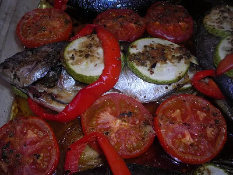 Pescado al horno con verduras - foto 5