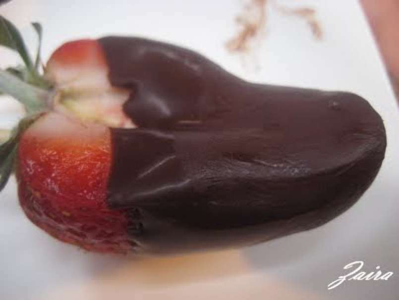 Piruletas de fresas con chocolate - foto 4