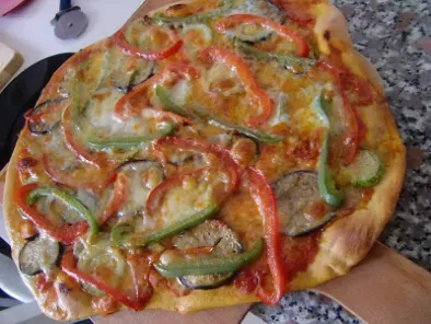 Pizza con verduras salteadas - foto 3