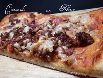 Pizza de Carne con Toque Picante (chef of matic y horno tradicional)