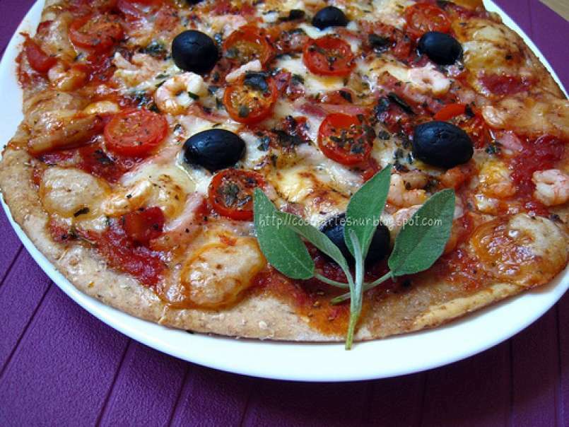 Pizza integral con sésamo (adaptación de una receta de Jamie Oliver) - foto 3