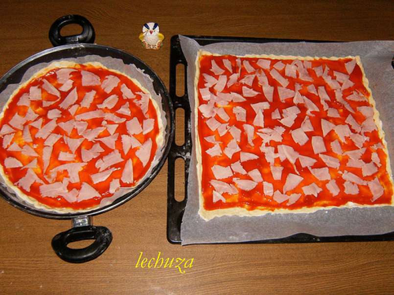 Pizzas marineras - de salmón y mariscos (receta del sr. D) - foto 4