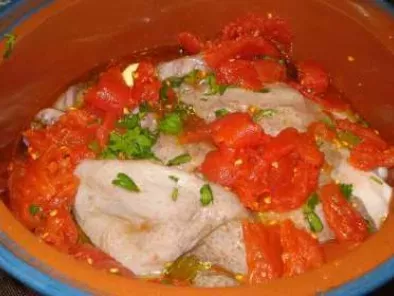 Polipo affogato (Pulpo ahogado en su salsa)