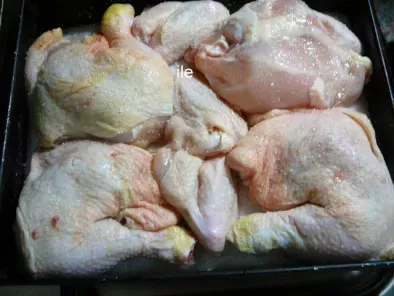 Pollo al horno con crema de champiñones - foto 2