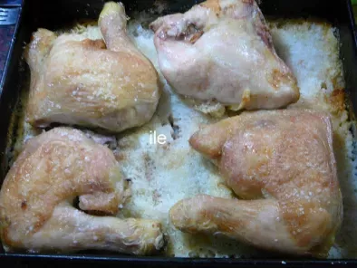 Pollo al horno con crema de champiñones - foto 8