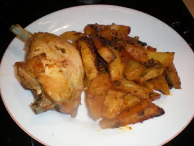 Pollo al horno con patatas sabor a pincho moruno - foto 2