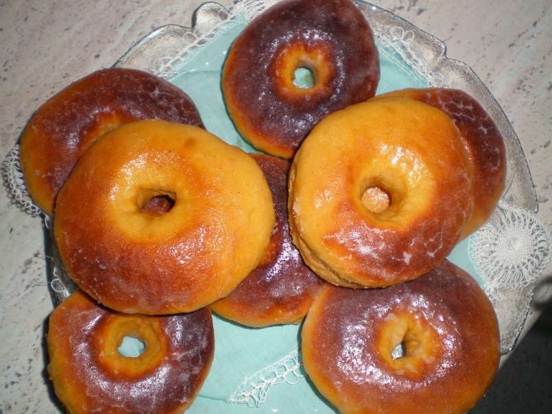 Pseudo donuts de boniato al horno