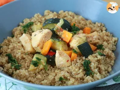 Quinoa con verduras y pollo - foto 2