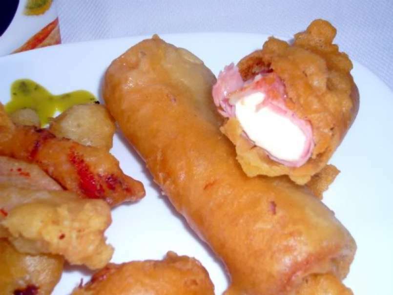 Rollito de jamón y queso en tempura...Concurso Caris...nosotros también!! - foto 2