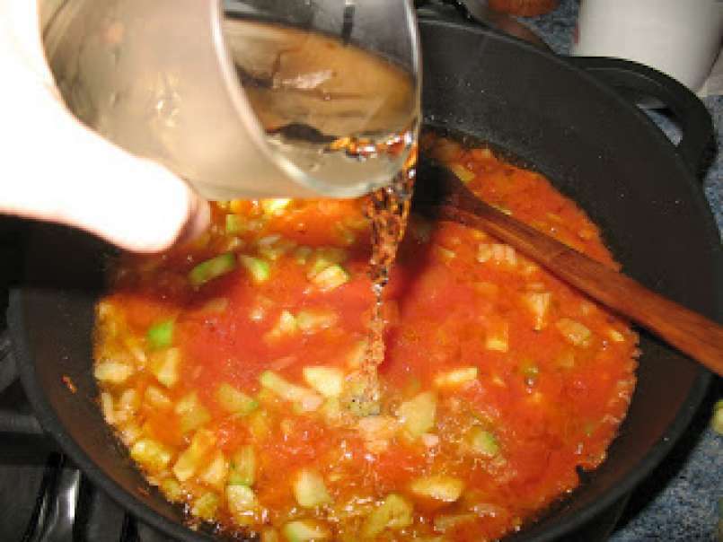 Saccottini de bacon y rúcula con salsa de calabacín y gambas - foto 10