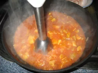 Saccottini de bacon y rúcula con salsa de calabacín y gambas - foto 8