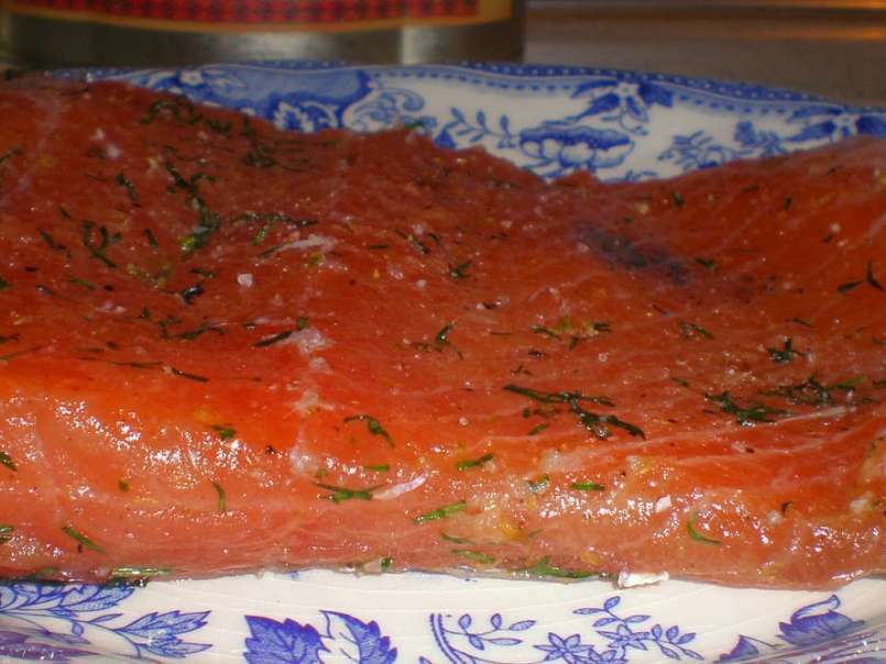Salmon marinado con ginebra y enebro (Gravlax with Gin) - foto 3